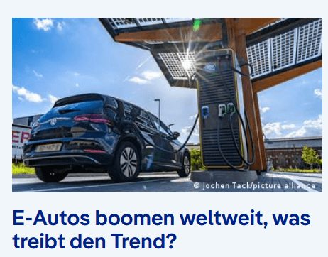 World trend in terms of electrical cars
