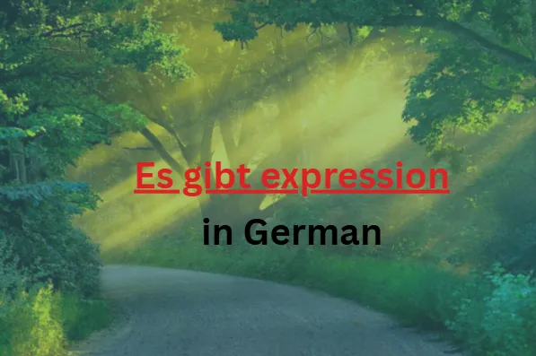 Article regarding famous German expression Es gibt for daily communication.